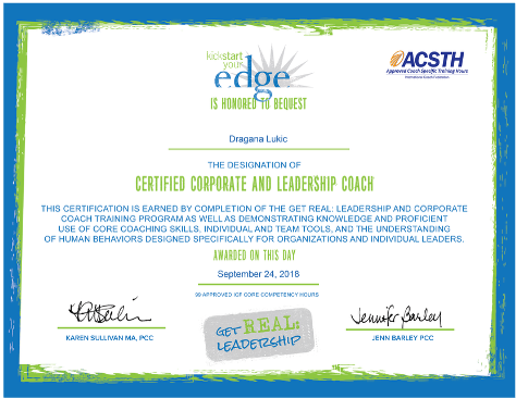 Certified Corporate & Leadership Coach — Kickstart Your Edge