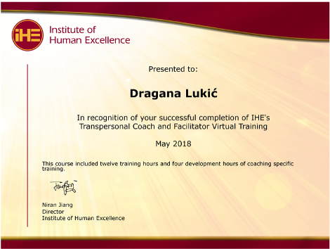 Transpersonal Coach & Facilitator — Institute of Human Excellence